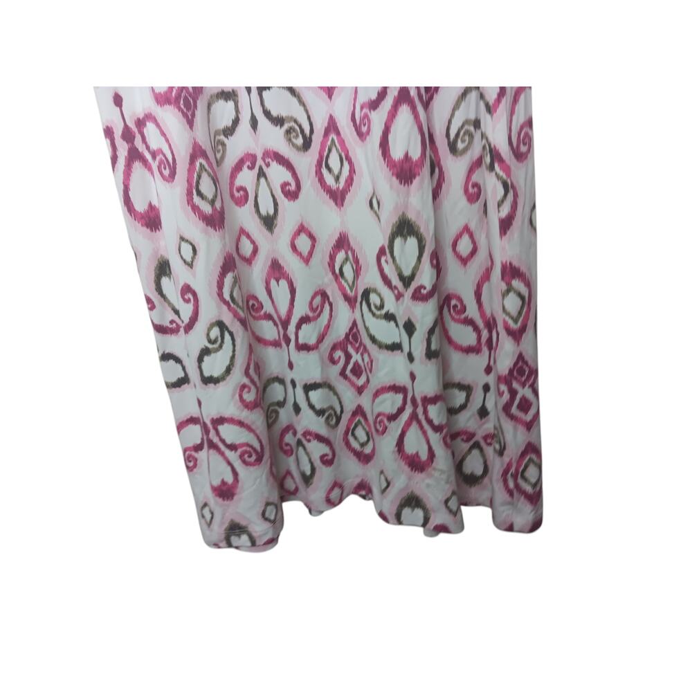 Fresh Produce Pink Abstract Print Sleeveless Maxi Dress L Made in USA - Picture 5 of 12